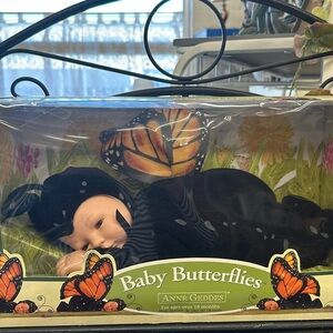 Anne Geddes Collectible Doll Baby Butterflies